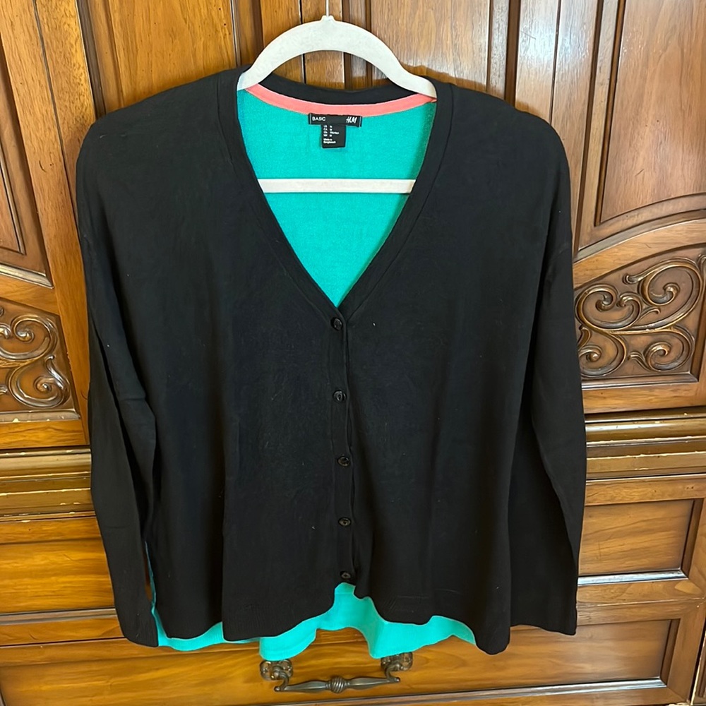 H&M cardigan - colorblock size M